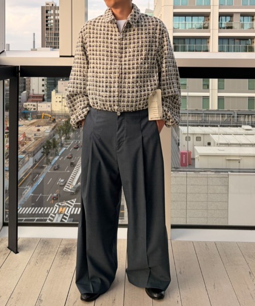 SHINYAKOZUKA（シンヤコヅカ）の「別注 kappogi sleeve（ブルゾン・メンズ・ホワイト/ブラック・SMALL/MEDIUM/LARGE）」の15枚目の写真