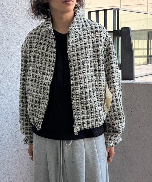 SHINYAKOZUKA（シンヤコヅカ）の「別注 kappogi sleeve（ブルゾン・メンズ・ホワイト/ブラック・SMALL/MEDIUM/LARGE）」の21枚目の写真