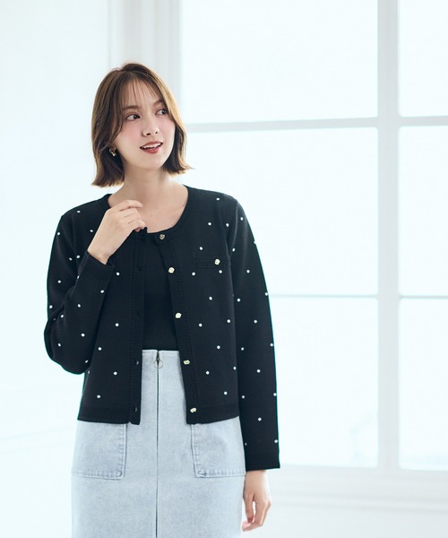 12Twelve Agenda(トゥエルブ アジェンダ)の「ベーシッククルーネックカーディガン(カーディガン/ボレロ・レディース・チャコールグレー/ブラウン/ブラック/アイボリー・M)」の20枚目の写真