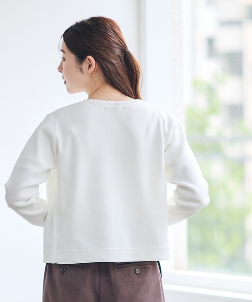 12Twelve Agenda(トゥエルブ アジェンダ)の「ベーシッククルーネックカーディガン(カーディガン/ボレロ・レディース・チャコールグレー/ブラウン/ブラック/アイボリー・M)」の9枚目の写真