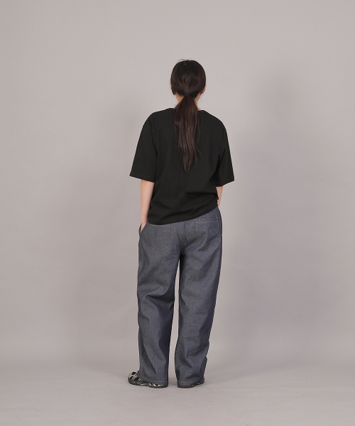SAINTCREW(セントクルー)の「オーバーサイズ16sコットンVネック半袖TシャツRVM-8A11ブラック(Tシャツ/カットソー・レディース・その他・FREE)」の7枚目の写真