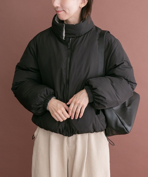 ITEMS URBANRESEARCH(アイテムズ アーバンリサーチ)の「中綿クロップドリバーシブルジャケット(ダウンジャケット/コート・レディース・ミント/ホワイト・FREE)」の6枚目の写真
