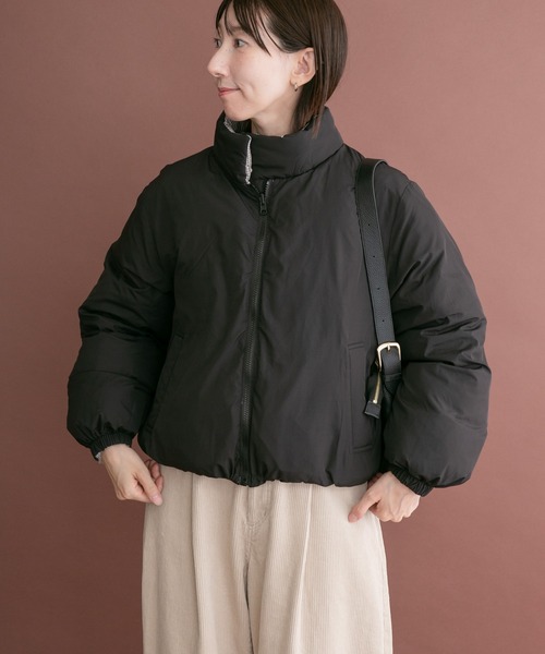 ITEMS URBANRESEARCH(アイテムズ アーバンリサーチ)の「中綿クロップドリバーシブルジャケット(ダウンジャケット/コート・レディース・ミント/ホワイト・FREE)」の7枚目の写真