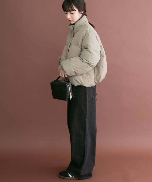 ITEMS URBANRESEARCH(アイテムズ アーバンリサーチ)の「中綿クロップドリバーシブルジャケット(ダウンジャケット/コート・レディース・ミント/ホワイト・FREE)」の12枚目の写真