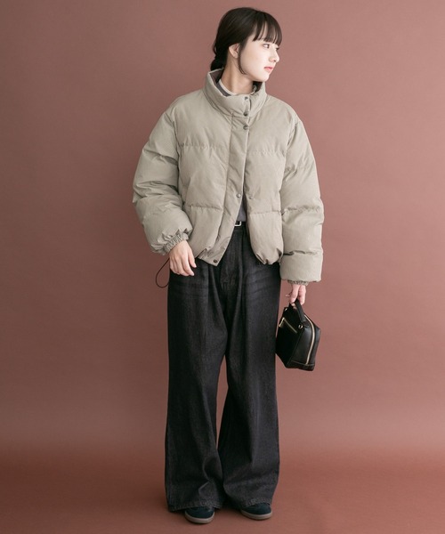 ITEMS URBANRESEARCH(アイテムズ アーバンリサーチ)の「中綿クロップドリバーシブルジャケット(ダウンジャケット/コート・レディース・ミント/ホワイト・FREE)」の13枚目の写真