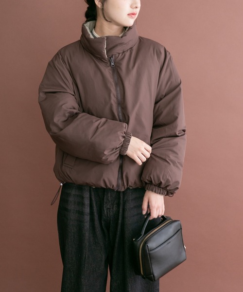 ITEMS URBANRESEARCH(アイテムズ アーバンリサーチ)の「中綿クロップドリバーシブルジャケット(ダウンジャケット/コート・レディース・ミント/ホワイト・FREE)」の15枚目の写真