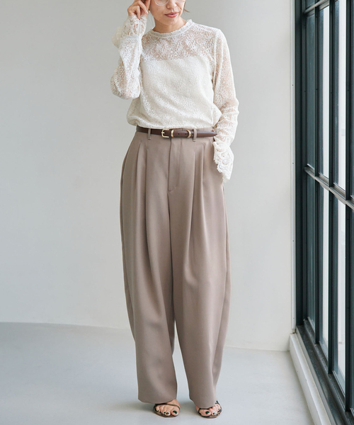 IENA(イエナ)の「アーチタックパンツ(その他パンツ・レディース・ピンク/グレー/ベージュ・36/38/34)」の16枚目の写真