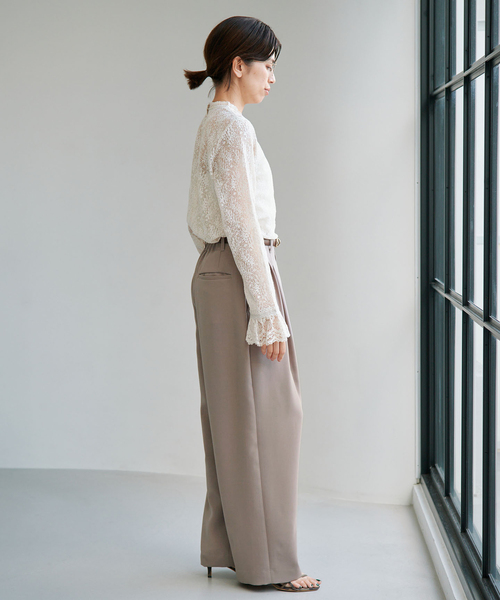IENA(イエナ)の「アーチタックパンツ(その他パンツ・レディース・ピンク/グレー/ベージュ・36/38/34)」の19枚目の写真