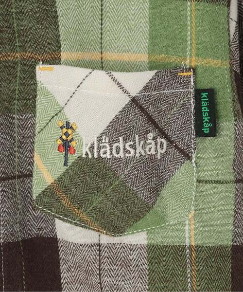 kladskap(クレードスコープ)の「☆彡電車刺しゅう長袖チェックシャツ(シャツ/ブラウス・キッズ・サックスブルー/カーキ・130cm/120cm/100cm/110cm/90cm)」の5枚目の写真