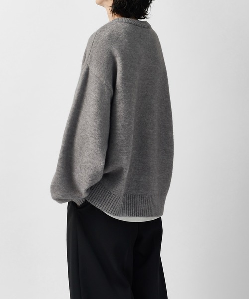 Lui's(ルイス)の「【Neucon】TWIST-ZIP DESIGN OVER KNIT / ツイストジップデザインオーバーニット(ニット/セーター・メンズ・グレー/ネイビー/ブラック・2/1)」の20枚目の写真