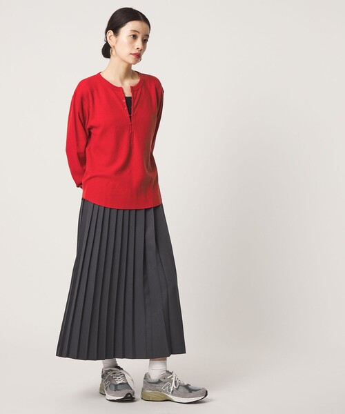 HANES(ヘインズ)の「【別注】<Hanes×CITEN>ワッフルヘンリートップ(Tシャツ/カットソー・レディース・ホワイト/レッド/ダークブラウン・FREE)」の10枚目の写真