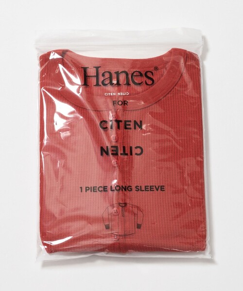 HANES(ヘインズ)の「【別注】<Hanes×CITEN>ワッフルヘンリートップ(Tシャツ/カットソー・レディース・ホワイト/レッド/ダークブラウン・FREE)」の20枚目の写真
