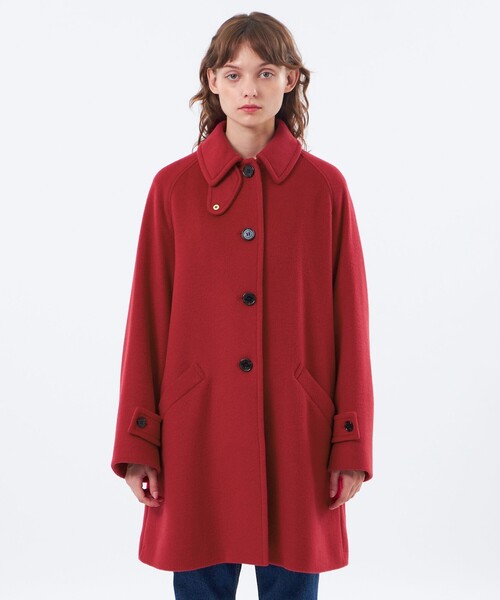 MACKINTOSH PHILOSOPHY（ﾏｯｷﾝﾄｯｼｭ ﾌｨﾛｿﾌｨｰ）の「【予約販売】【WELBURY(ウェルベリー)】ウールメルトン（ステンカラーコート・レディース・ダークネイビー/グレー系その他2/ブラウン系その他4/レッド系その他2・38/36）」の11枚目の写真