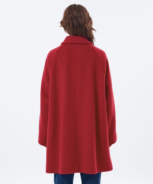 MACKINTOSH PHILOSOPHY（ﾏｯｷﾝﾄｯｼｭ ﾌｨﾛｿﾌｨｰ）の「【予約販売】【WELBURY(ウェルベリー)】ウールメルトン（ステンカラーコート・レディース・ダークネイビー/グレー系その他2/ブラウン系その他4/レッド系その他2・38/36）」の13枚目の写真
