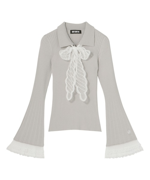 MARY QUANT(マリークワント)の「レースフレアスリーブ プルオーバー(Tシャツ/カットソー・レディース・ピンク/グレー/ブラック・M)」の15枚目の写真