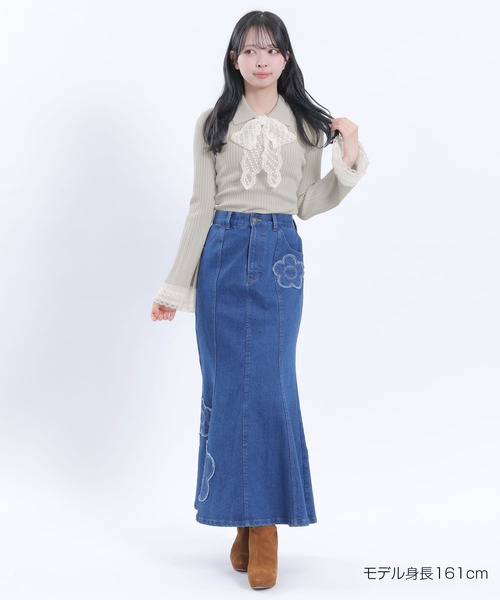 MARY QUANT(マリークワント)の「レースフレアスリーブ プルオーバー(Tシャツ/カットソー・レディース・ピンク/グレー/ブラック・M)」の8枚目の写真