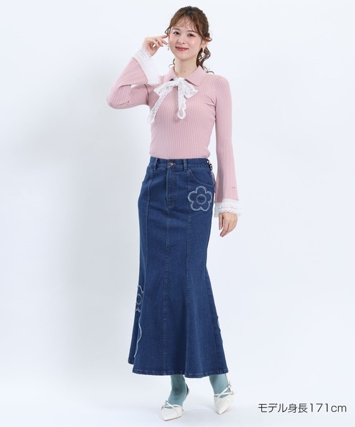MARY QUANT(マリークワント)の「レースフレアスリーブ プルオーバー(Tシャツ/カットソー・レディース・ピンク/グレー/ブラック・M)」の21枚目の写真