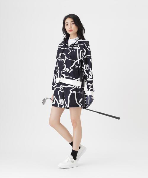 PEARLY GATES(パーリーゲイツ)の「【PEARLY GATES】Wハニカムストレッチフルジップフーディ <変形ウサギ柄> (WOMENS)(スウェット・レディース・ダークインディゴブルー・MEDIUM)」の7枚目の写真