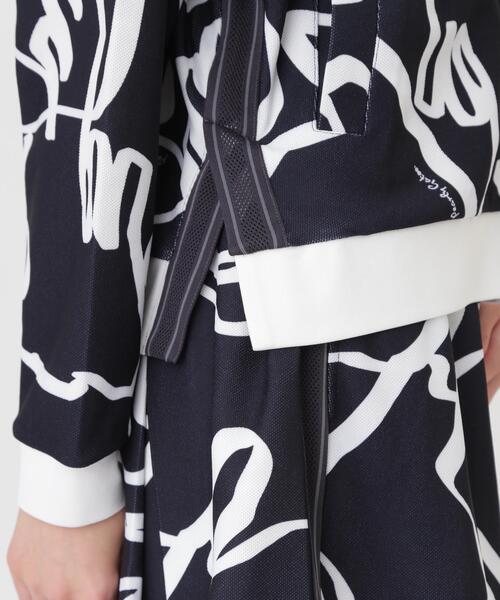 PEARLY GATES(パーリーゲイツ)の「【PEARLY GATES】Wハニカムストレッチフルジップフーディ <変形ウサギ柄> (WOMENS)(スウェット・レディース・ダークインディゴブルー・MEDIUM)」の13枚目の写真
