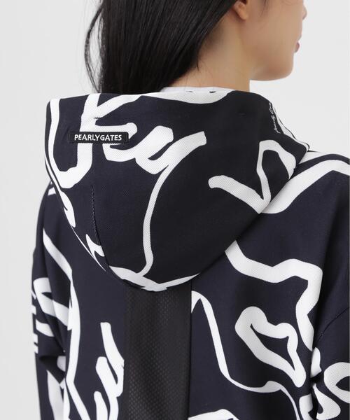 PEARLY GATES(パーリーゲイツ)の「【PEARLY GATES】Wハニカムストレッチフルジップフーディ <変形ウサギ柄> (WOMENS)(スウェット・レディース・ダークインディゴブルー・MEDIUM)」の14枚目の写真