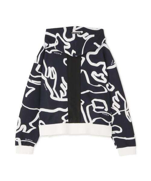 PEARLY GATES(パーリーゲイツ)の「【PEARLY GATES】Wハニカムストレッチフルジップフーディ <変形ウサギ柄> (WOMENS)(スウェット・レディース・ダークインディゴブルー・MEDIUM)」の17枚目の写真