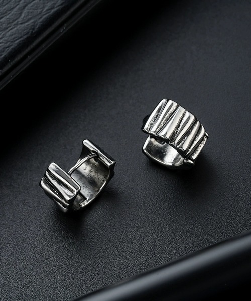 ARCHIVER(アーカイバ)の「【Bz】【466930】メンズストリートモードフープピアス(RZ)(ピアス(両耳用)・メンズ・シルバー・FREE)」の4枚目の写真