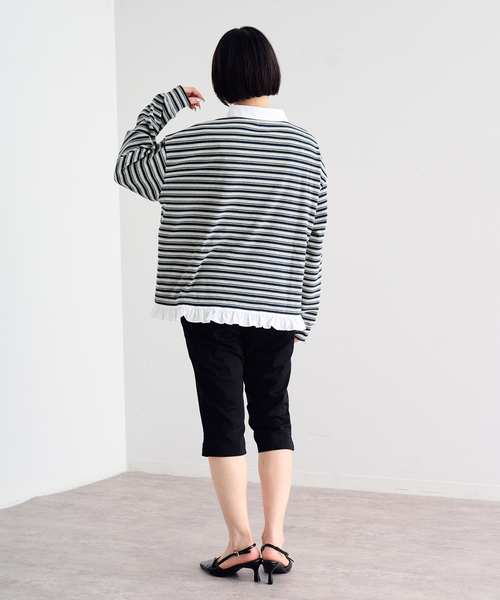 U by SPICK&SPAN(ユーバイスピックアンドスパン)の「《追加》ストレッチサブリナパンツ(その他パンツ・レディース・ブラック・36/38)」の10枚目の写真
