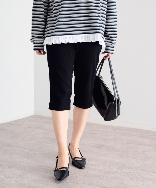 U by SPICK&SPAN(ユーバイスピックアンドスパン)の「《追加》ストレッチサブリナパンツ(その他パンツ・レディース・ブラック・36/38)」の11枚目の写真