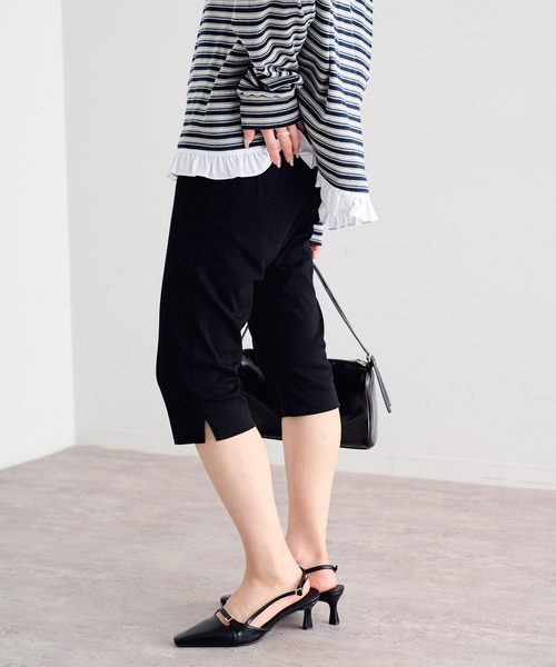 U by SPICK&SPAN(ユーバイスピックアンドスパン)の「《追加》ストレッチサブリナパンツ(その他パンツ・レディース・ブラック・36/38)」の13枚目の写真