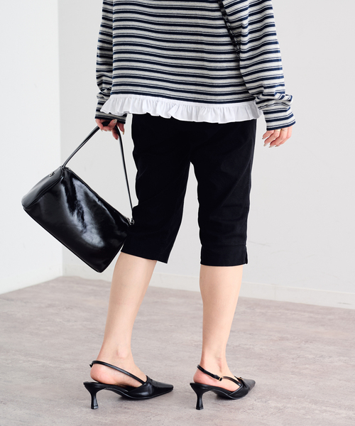 U by SPICK&SPAN(ユーバイスピックアンドスパン)の「《追加》ストレッチサブリナパンツ(その他パンツ・レディース・ブラック・36/38)」の14枚目の写真