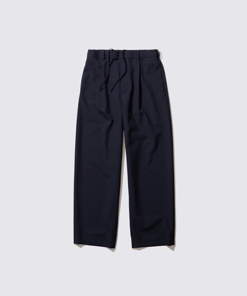 ATON(エイトン)の「【ATON / エイトン】WOOL TROPICAL LOOSE FIT PANTS(スラックス・メンズ・グレー/ブラック/ネイビー・6/4/2)」の1枚目の写真