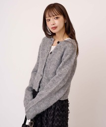 ウールモヘアカーディガン