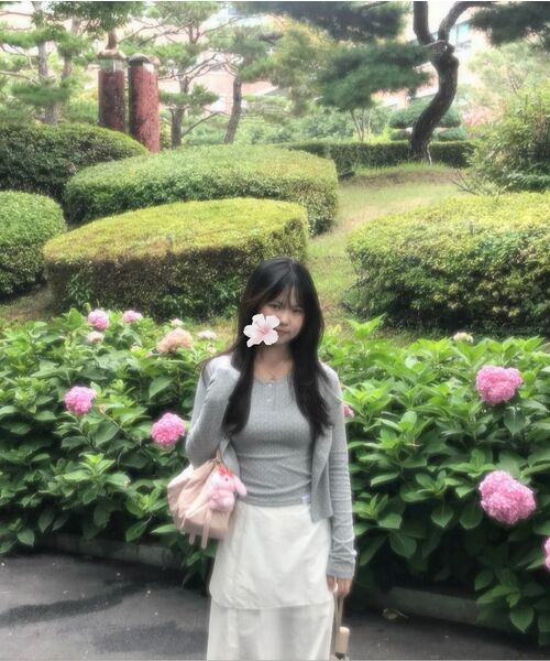 HAVISM(ヘビズム)の「DOT CARDIGAN + HENLEY NECK SLEEVELESS SET(GREY)(カーディガン/ボレロ・レディース・その他・FREE)」の6枚目の写真