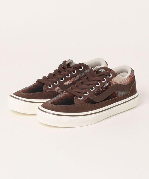VANS(バンズ)の「VANS ヴァンズ FALKEN ファルケン V3830 O.CHK BROWN(スニーカー・メンズ・ブラウン・4h/5/8/7h/7/6h/6/12/10h/11/8h/9/9h/10/5h)」の1枚目の写真