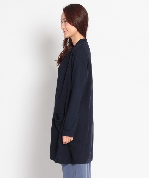 SHOO・LA・RUE(シューラルー)の「ノーボタンサカリバロングカーディガン(カーディガン/ボレロ・レディース・ホワイト/グレー系1/ブルー/グレー・04/02/03)」の8枚目の写真
