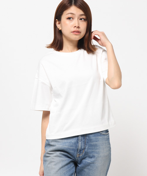 MOUSSY（マウジー）の「FLARE SLEEVE TEE（Tシャツ/カットソー・レディース・ライトイエロー/ホワイト/ピンク/ライトブルー・FREE）」の12枚目の写真