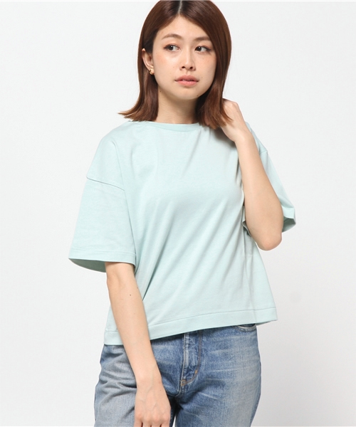 MOUSSY（マウジー）の「FLARE SLEEVE TEE（Tシャツ/カットソー・レディース・ライトイエロー/ホワイト/ピンク/ライトブルー・FREE）」の13枚目の写真