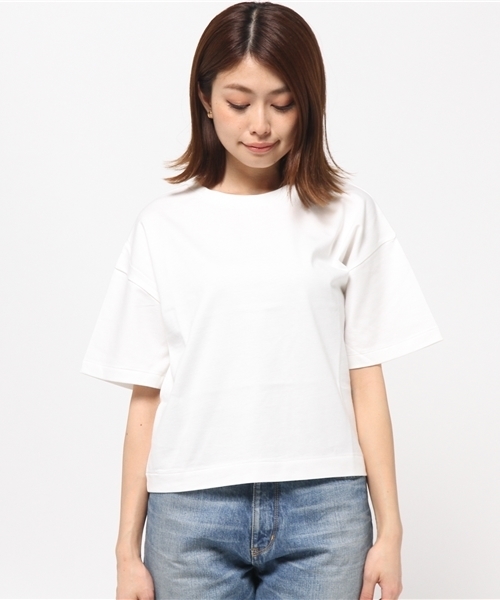 MOUSSY（マウジー）の「FLARE SLEEVE TEE（Tシャツ/カットソー・レディース・ライトイエロー/ホワイト/ピンク/ライトブルー・FREE）」の5枚目の写真