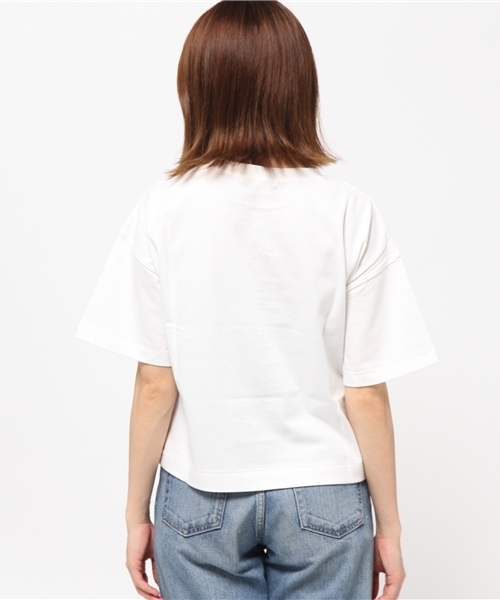 MOUSSY（マウジー）の「FLARE SLEEVE TEE（Tシャツ/カットソー・レディース・ライトイエロー/ホワイト/ピンク/ライトブルー・FREE）」の7枚目の写真