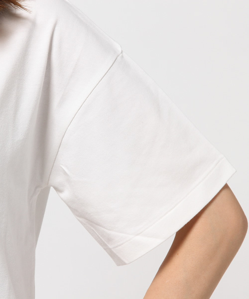 MOUSSY（マウジー）の「FLARE SLEEVE TEE（Tシャツ/カットソー・レディース・ライトイエロー/ホワイト/ピンク/ライトブルー・FREE）」の9枚目の写真