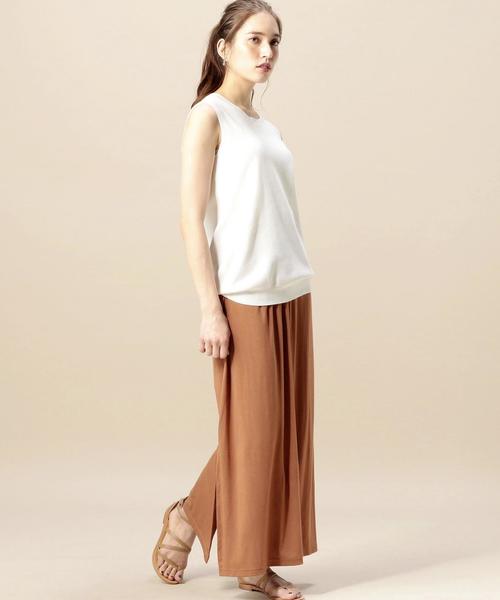 BEAUTY&YOUTH UNITED ARROWS（ビューティーアンドユースユナイテッドアローズ）の「BY サイドスリットマキシスカート◆（スカート・レディース・ブラック/ブラウン/コバルトブルー・FREE）」の12枚目の写真