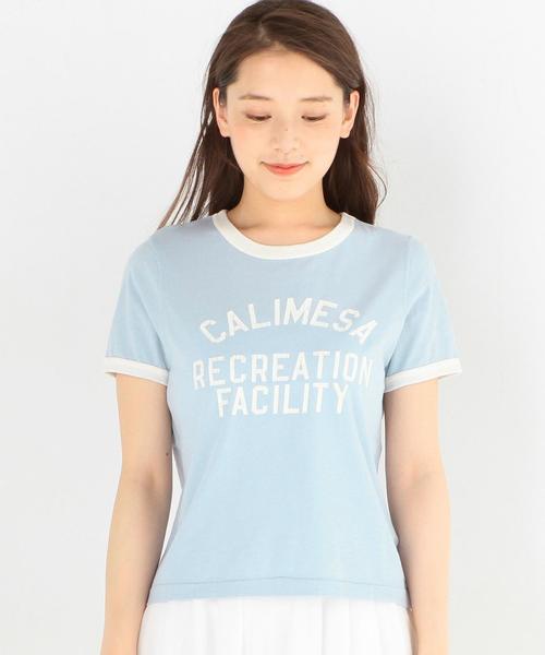 Another Edition（アナザーエディション）の「リンガーTシャツ/AEBC リンガー TEE◆（Tシャツ/カットソー・レディース・ライトブルー/レッド/ネイビー・FREE）」の5枚目の写真