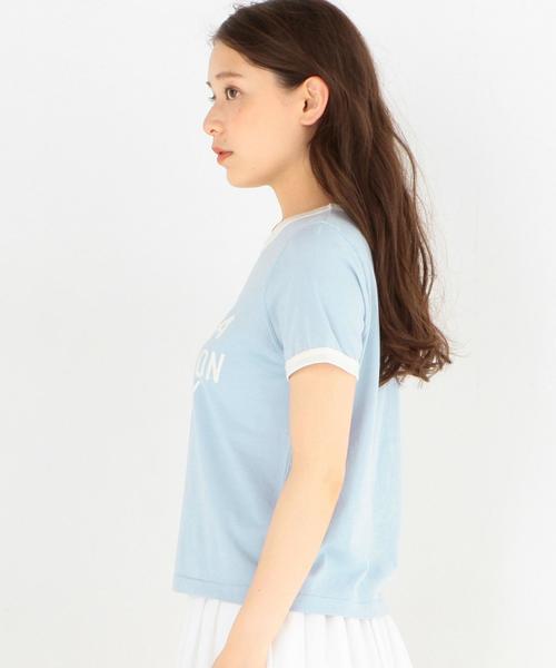 Another Edition（アナザーエディション）の「リンガーTシャツ/AEBC リンガー TEE◆（Tシャツ/カットソー・レディース・ライトブルー/レッド/ネイビー・FREE）」の6枚目の写真