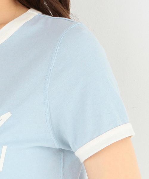 Another Edition（アナザーエディション）の「リンガーTシャツ/AEBC リンガー TEE◆（Tシャツ/カットソー・レディース・ライトブルー/レッド/ネイビー・FREE）」の11枚目の写真