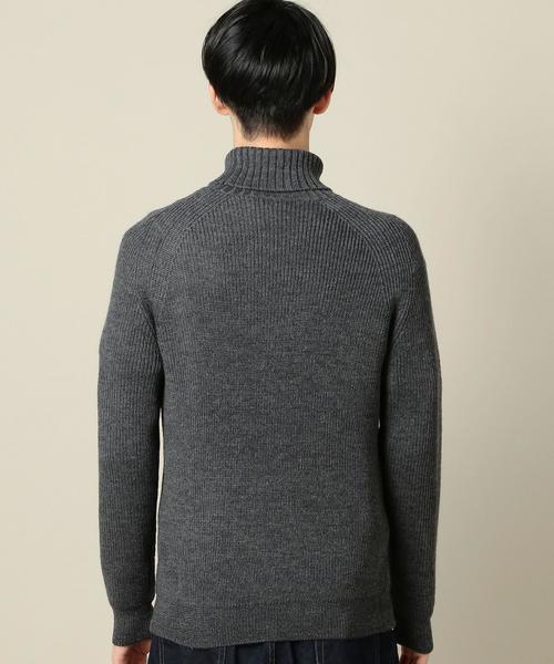 BEAUTY&YOUTH UNITED ARROWS（ビューティーアンドユースユナイテッドアローズ）の「BY イタリーヤーン ウール アゼ タートルニット◆（ニット/セーター・メンズ・ダークグレー/ブラウン/ホワイト/ブラック・LARGE/MEDIUM/SMALL/X-LARGE）」の20枚目の写真