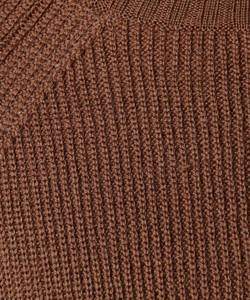 BEAUTY&YOUTH UNITED ARROWS（ビューティーアンドユースユナイテッドアローズ）の「BY イタリーヤーン ウール アゼ タートルニット◆（ニット/セーター・メンズ・ダークグレー/ブラウン/ホワイト/ブラック・LARGE/MEDIUM/SMALL/X-LARGE）」の18枚目の写真