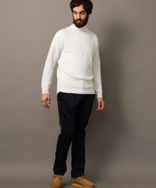 BEAUTY&YOUTH UNITED ARROWS（ビューティーアンドユースユナイテッドアローズ）の「BY イタリーヤーン ウール アゼ タートルニット◆（ニット/セーター・メンズ・ダークグレー/ブラウン/ホワイト/ブラック・LARGE/MEDIUM/SMALL/X-LARGE）」の5枚目の写真