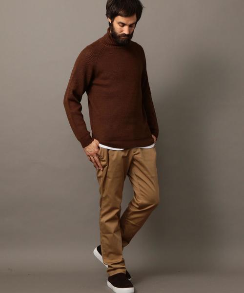 BEAUTY&YOUTH UNITED ARROWS（ビューティーアンドユースユナイテッドアローズ）の「BY イタリーヤーン ウール アゼ タートルニット◆（ニット/セーター・メンズ・ダークグレー/ブラウン/ホワイト/ブラック・LARGE/MEDIUM/SMALL/X-LARGE）」の11枚目の写真