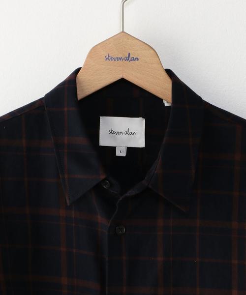 Steven Alan（スティーブンアラン）の「＜Steven Alan＞ 11 NAVY BURGUNDY OUTSEAM/ｼｬﾂ ◆（シャツ/ブラウス・メンズ・ネイビー・MEDIUM/LARGE/X-SMALL/SMALL）」の6枚目の写真