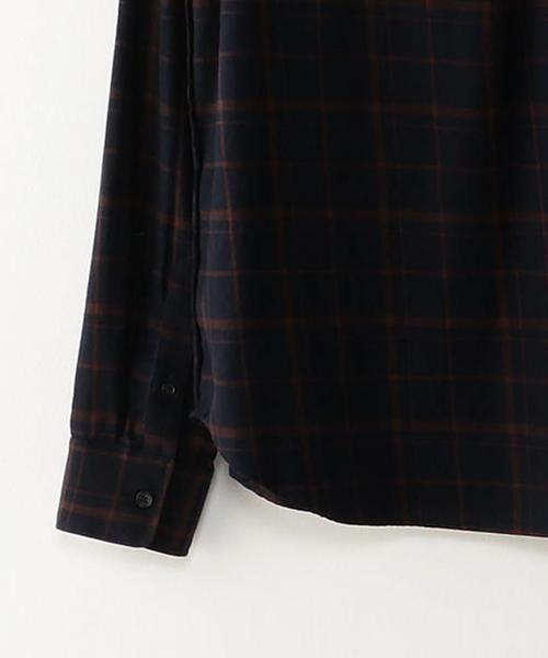 Steven Alan（スティーブンアラン）の「＜Steven Alan＞ 11 NAVY BURGUNDY OUTSEAM/ｼｬﾂ ◆（シャツ/ブラウス・メンズ・ネイビー・MEDIUM/LARGE/X-SMALL/SMALL）」の7枚目の写真